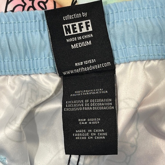 Neff X The Simpsons Homer Tie Dye Swim Shorts Swim Trunks Board Shorts Pool - Picture 4 of 11